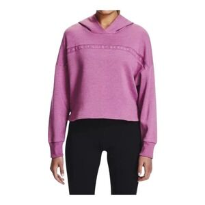 Under‎ Armour Hoodie Cropped Pullover Sweatshirt Top Purple Women Size Small